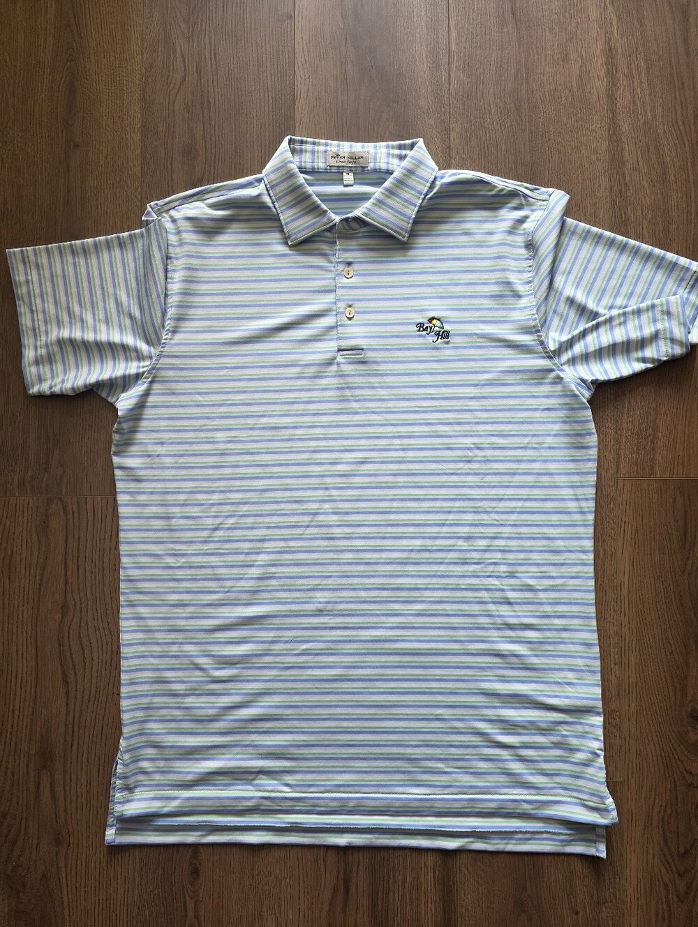 Peter Millar - Summer Comfort / Pike Performance Polo - Medium -Blue/Green/White